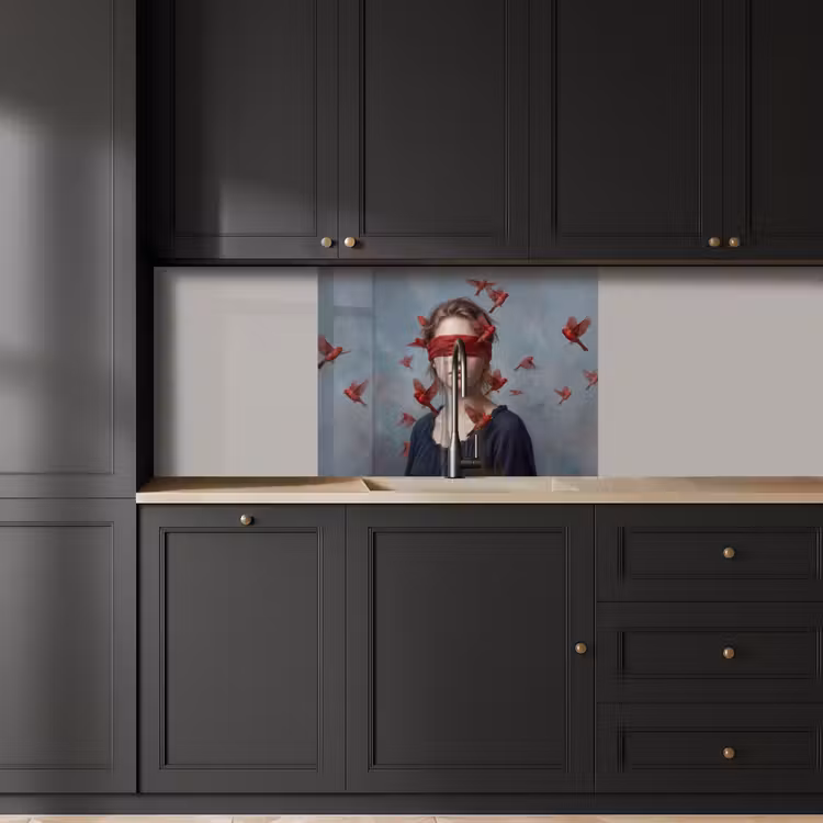 Revestimiento cocina - Retrato - Potente - Rojo — 5