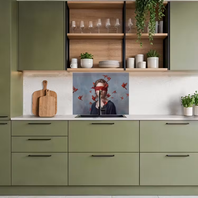 Revestimiento cocina - Retrato - Potente - Rojo — 7