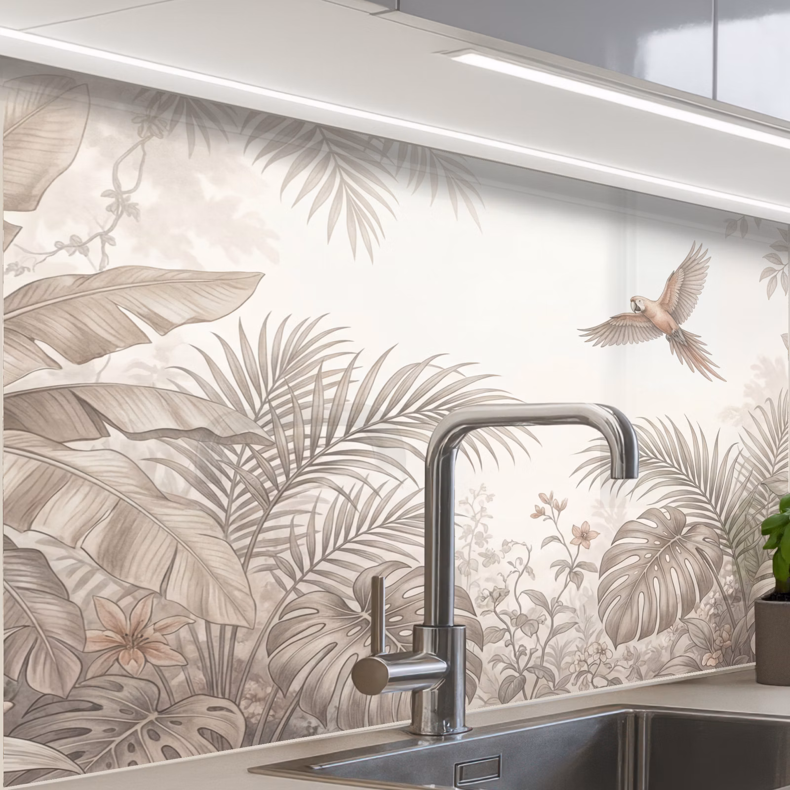 Revestimiento cocina - Loro - Selva - Tropical — 1