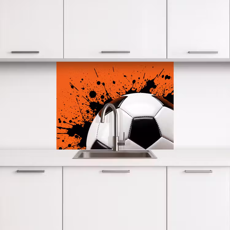 Revestimiento cocina - Fútbol - Pintura - Deporte - Naranja — 3
