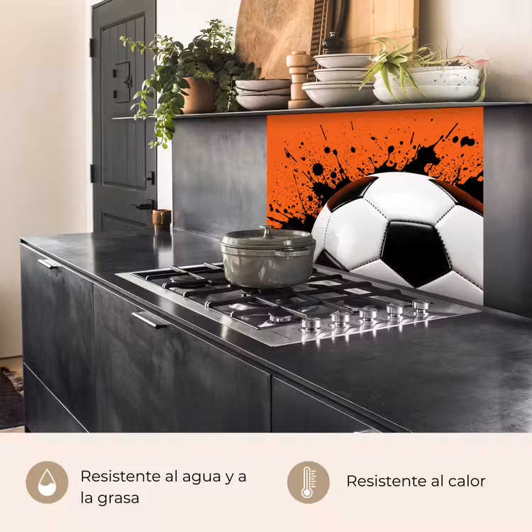 Revestimiento cocina - Fútbol - Pintura - Deporte - Naranja — 4