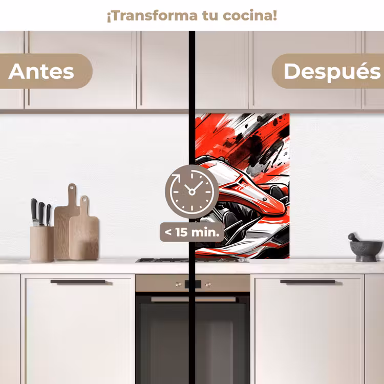 Revestimiento cocina - Kart - Conductor - Velocidad - Rojo — 2