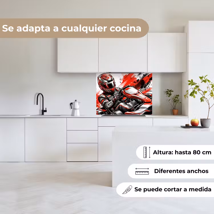Revestimiento cocina - Kart - Conductor - Velocidad - Rojo — 6
