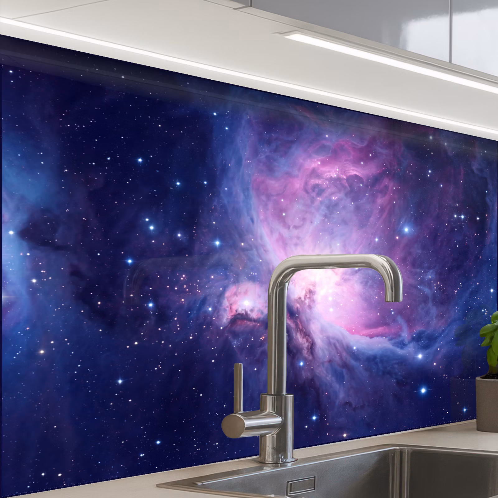 Revestimiento cocina - Espacio - Estrellas - Colorido — 1