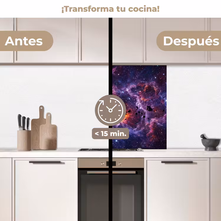 Revestimiento cocina - Espacio - Estrellas - Abstracto - Colorido — 2