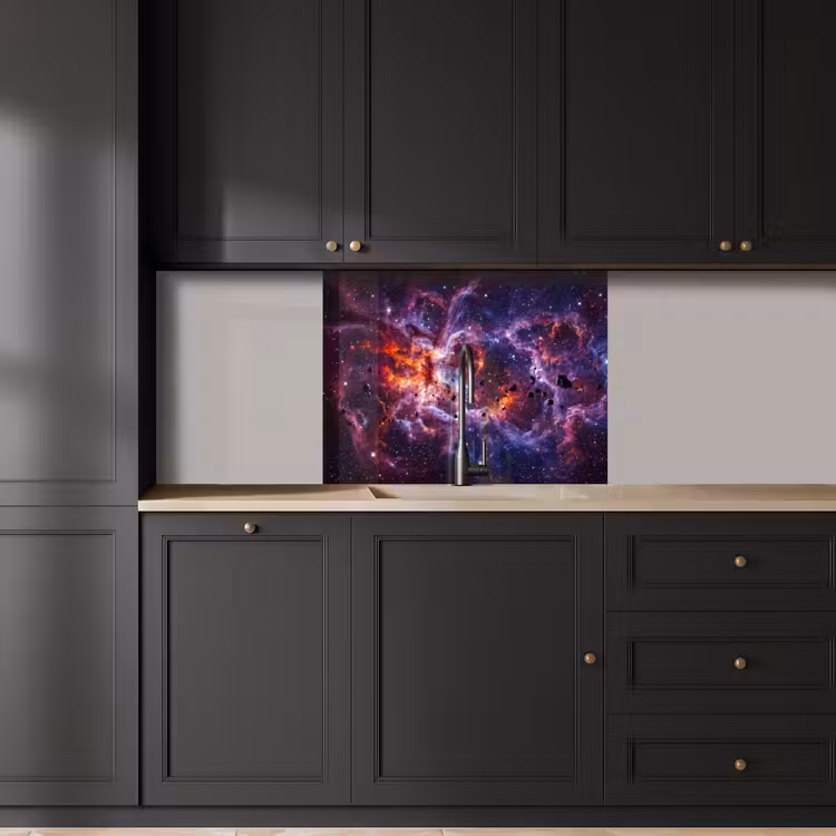Revestimiento cocina - Espacio - Estrellas - Abstracto - Colorido — 5