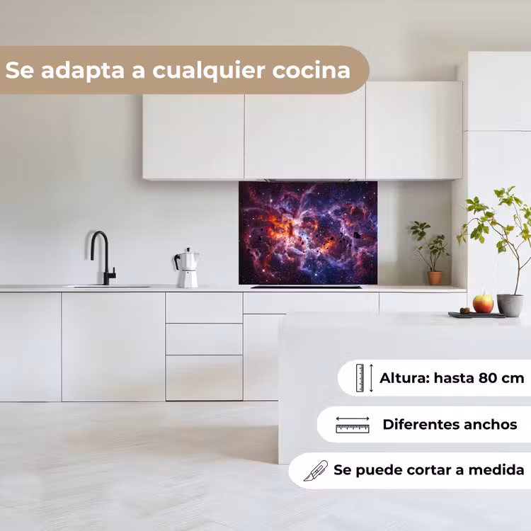 Revestimiento cocina - Espacio - Estrellas - Abstracto - Colorido — 6