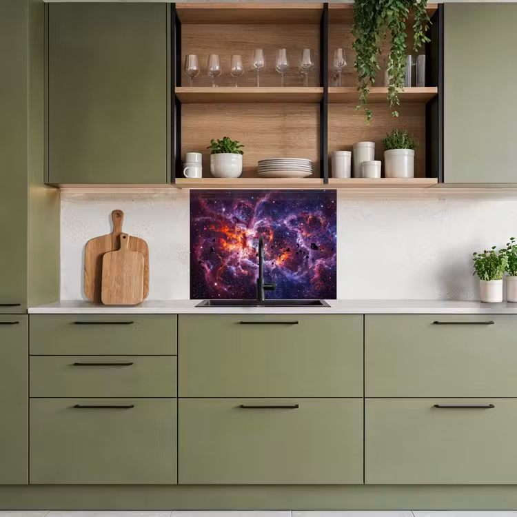 Revestimiento cocina - Espacio - Estrellas - Abstracto - Colorido — 7