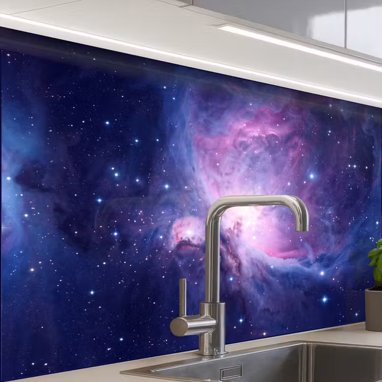 Revestimiento cocina - Espacio - Estrellas - Colorido — 1