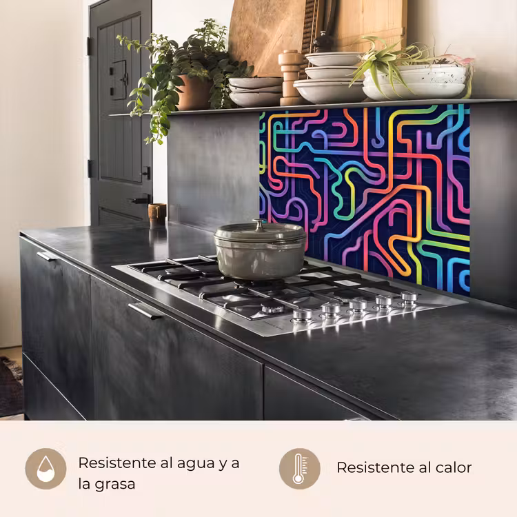 Revestimiento cocina - Retro - Abstracto - Neón — 4