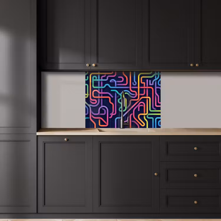 Revestimiento cocina - Retro - Abstracto - Neón — 5