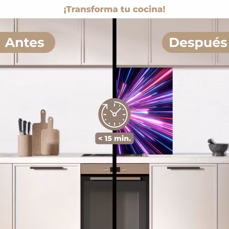Revestimiento cocina - Velocidad de la luz - Espacio - Rosa - Morado — 2