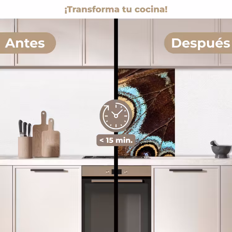 Revestimiento cocina - Alas - Mariposa - Azul — 2