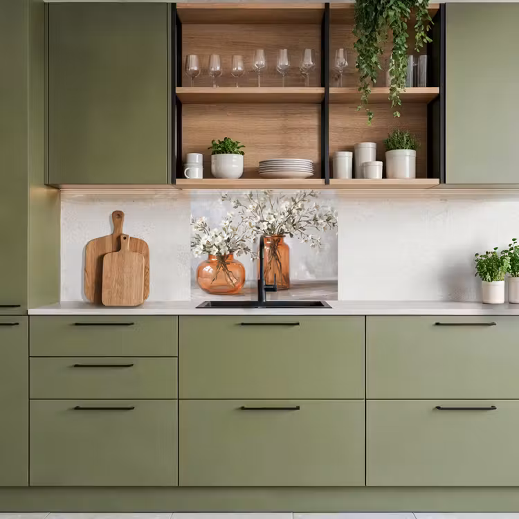 Revestimiento cocina - Jarrones - Flores - Naranja — 7