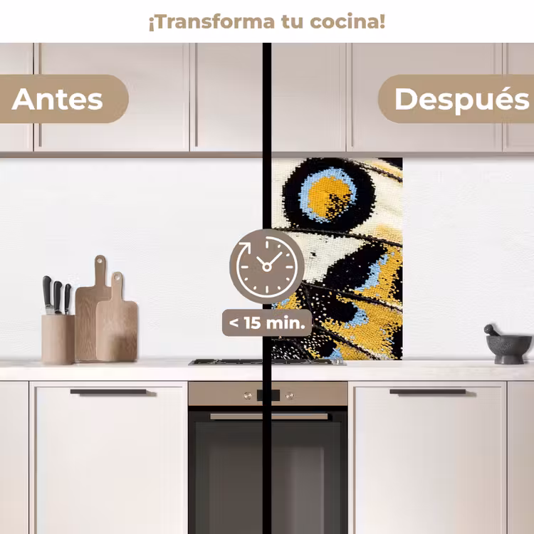 Revestimiento cocina - Mariposa - Ala - Amarillo — 2