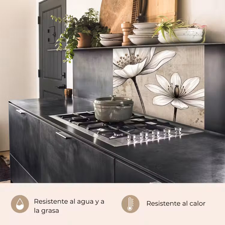 Revestimiento cocina - Moderno - Diseño - Blanco — 4