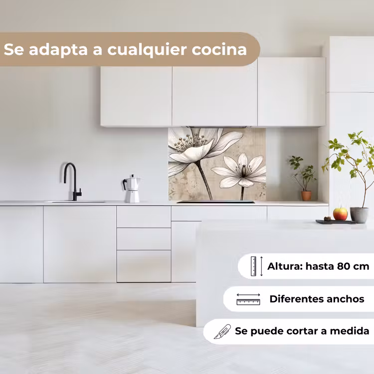 Revestimiento cocina - Moderno - Diseño - Blanco — 6