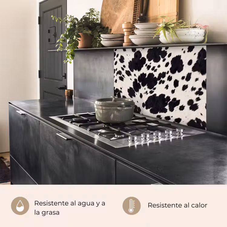 Revestimiento cocina - Patrón - Abrigo - Negro - Blanco — 4