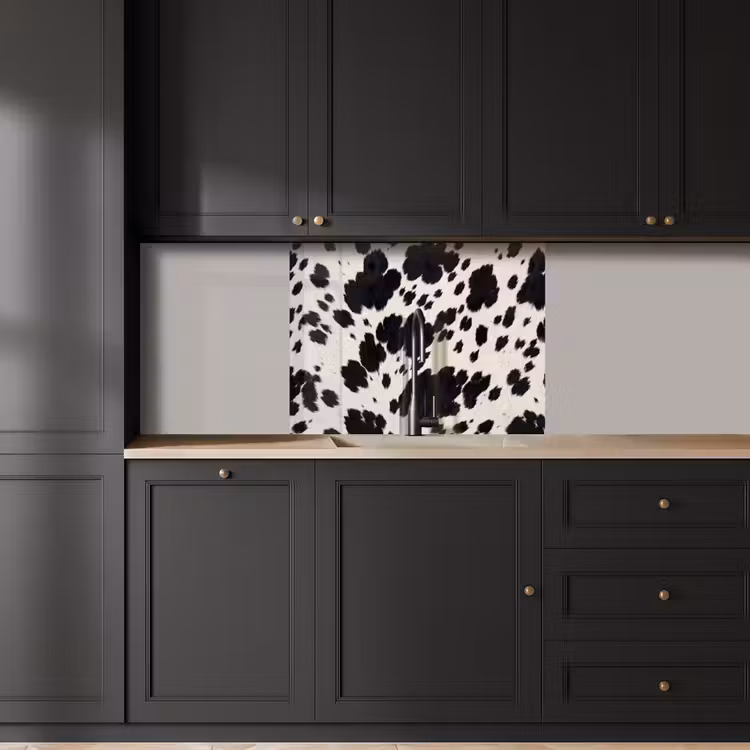 Revestimiento cocina - Patrón - Abrigo - Negro - Blanco — 5