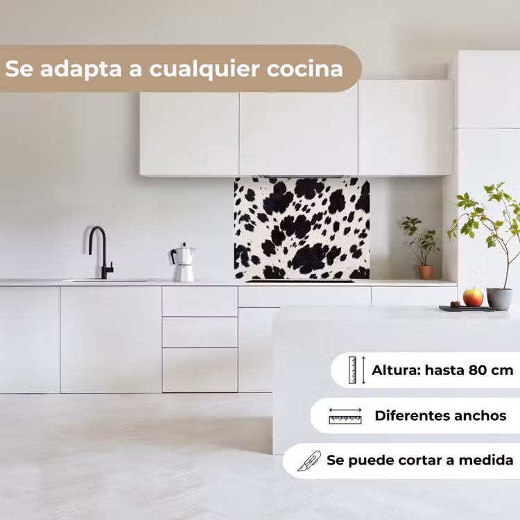 Revestimiento cocina - Patrón - Abrigo - Negro - Blanco — 6