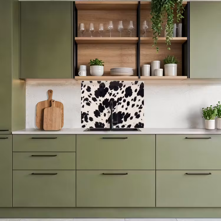Revestimiento cocina - Patrón - Abrigo - Negro - Blanco — 7