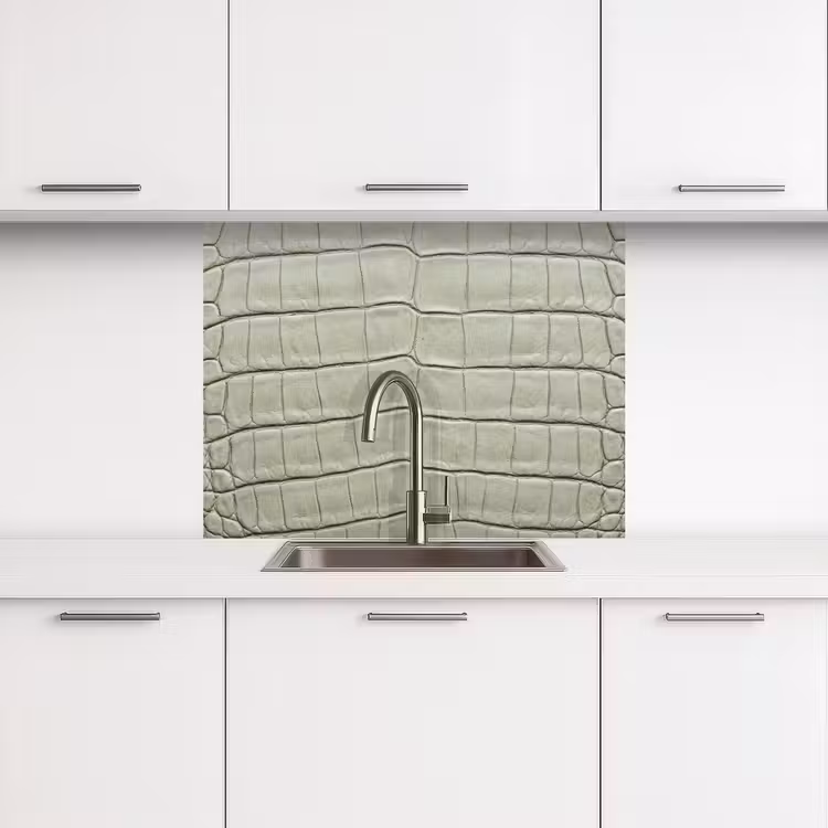 Revestimiento cocina - Piel de cocodrilo - Escamas - Verde — 3