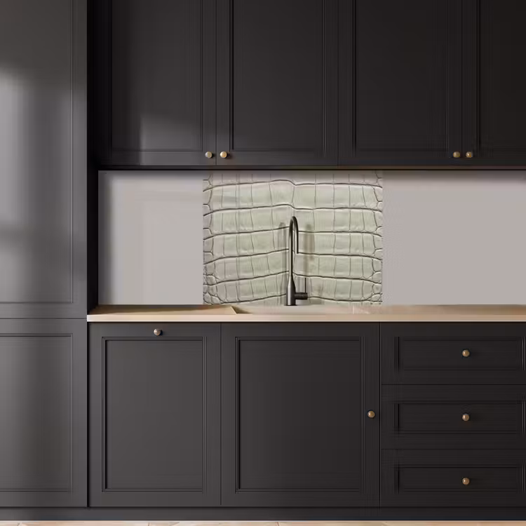 Revestimiento cocina - Piel de cocodrilo - Escamas - Verde — 5