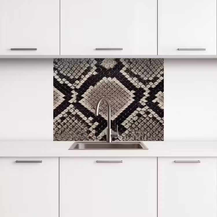 Revestimiento cocina - Piel de serpiente - Estampado - Beige — 3