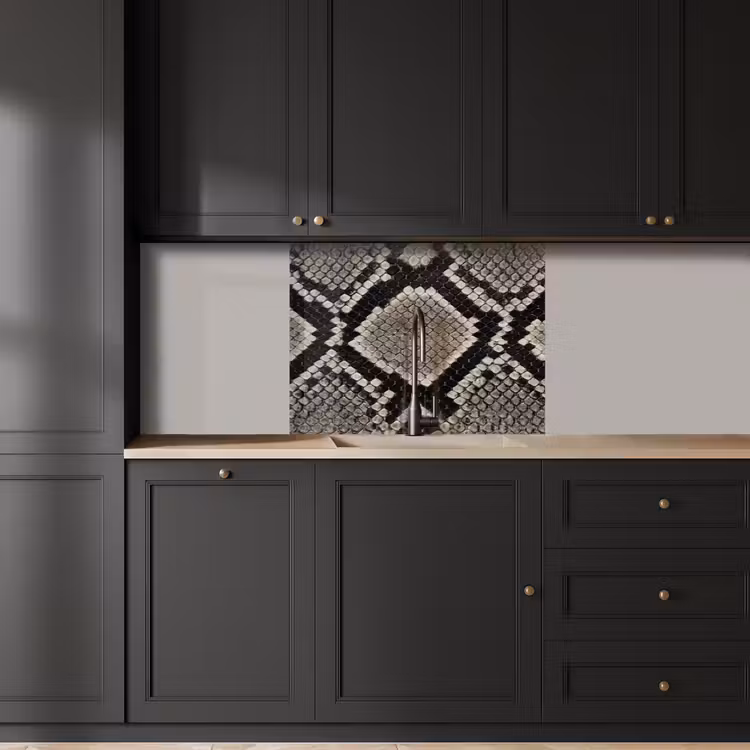 Revestimiento cocina - Piel de serpiente - Estampado - Beige — 5