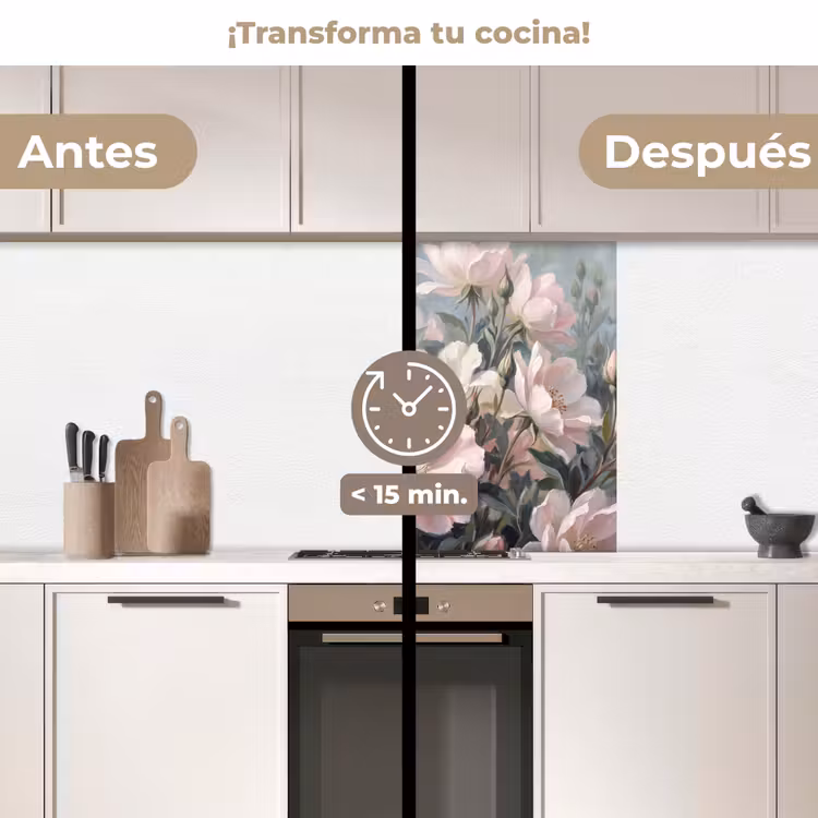 Revestimiento cocina - Rosas - Ilustración - Rosa — 2