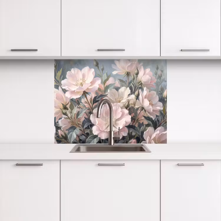 Revestimiento cocina - Rosas - Ilustración - Rosa — 3