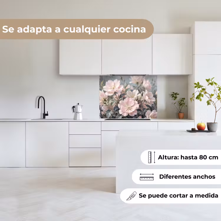 Revestimiento cocina - Rosas - Ilustración - Rosa — 6