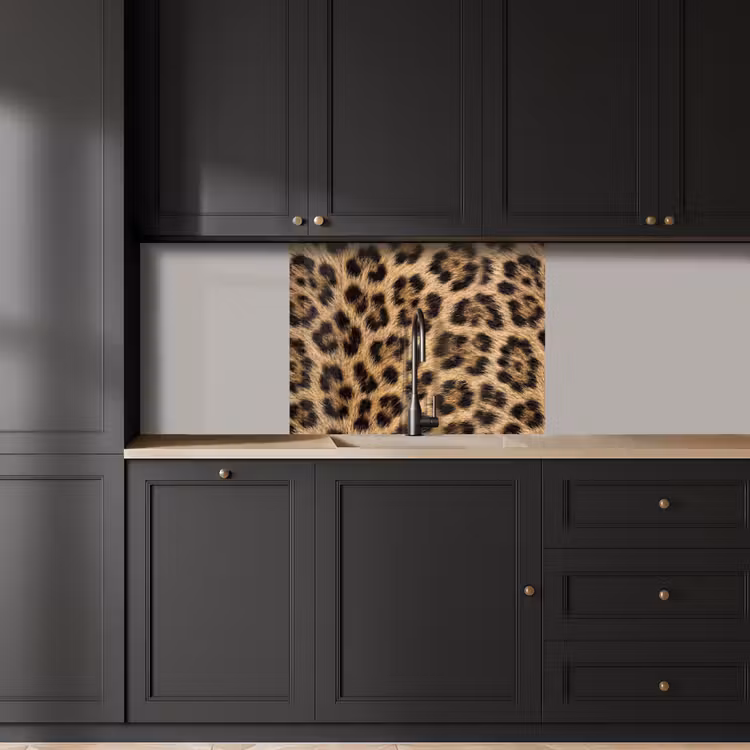 Revestimiento cocina - Leopardo - Abrigo - Clásico - Marrón — 5