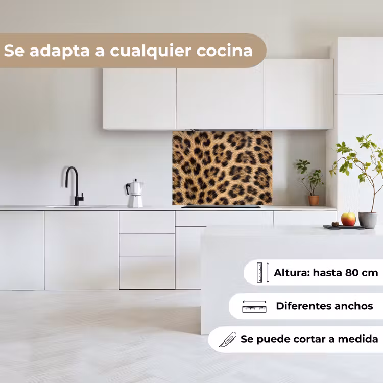 Revestimiento cocina - Leopardo - Abrigo - Clásico - Marrón — 6