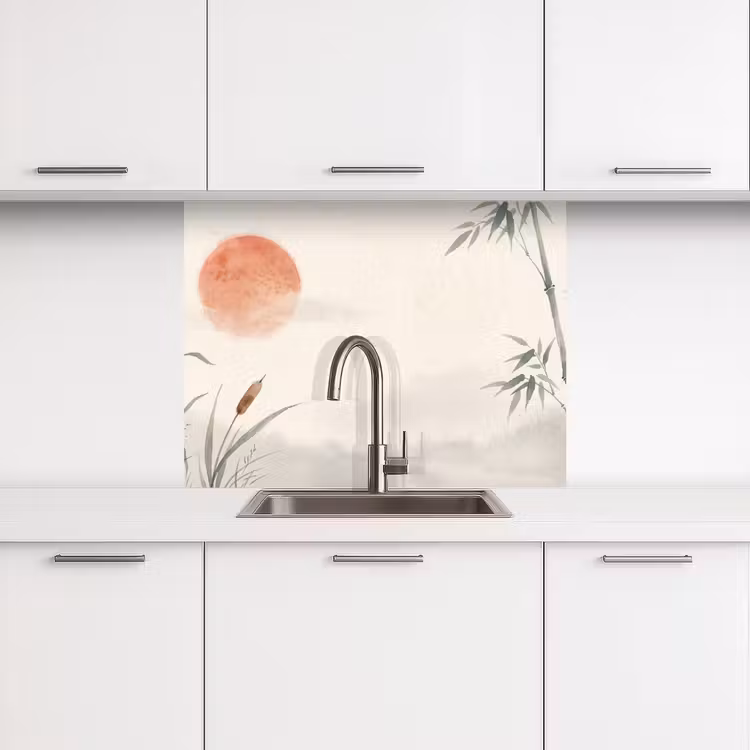 Revestimiento cocina - Minimalista - Bambú - Verde — 3