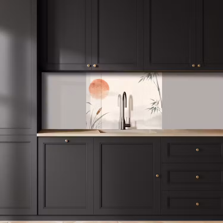 Revestimiento cocina - Minimalista - Bambú - Verde — 5