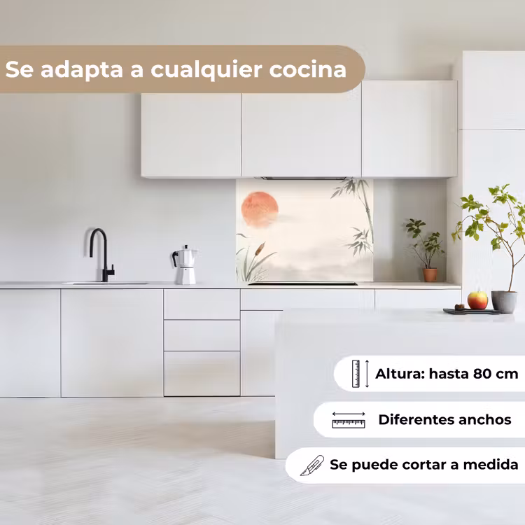 Revestimiento cocina - Minimalista - Bambú - Verde — 6