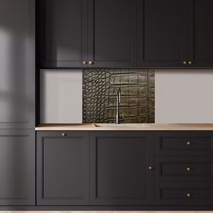 Revestimiento cocina - Piel de cocodrilo - Texturizado - Verde — 5