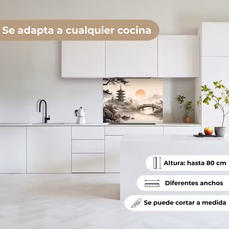 Revestimiento cocina - Asia - Paisaje - Colorido — 6