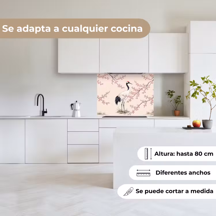Revestimiento cocina - Asiático - Grulla - Beige — 6