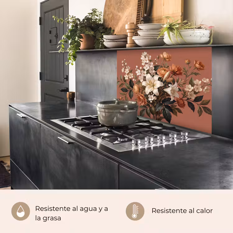 Revestimiento cocina - Bouquet - Retro - Colorido — 4