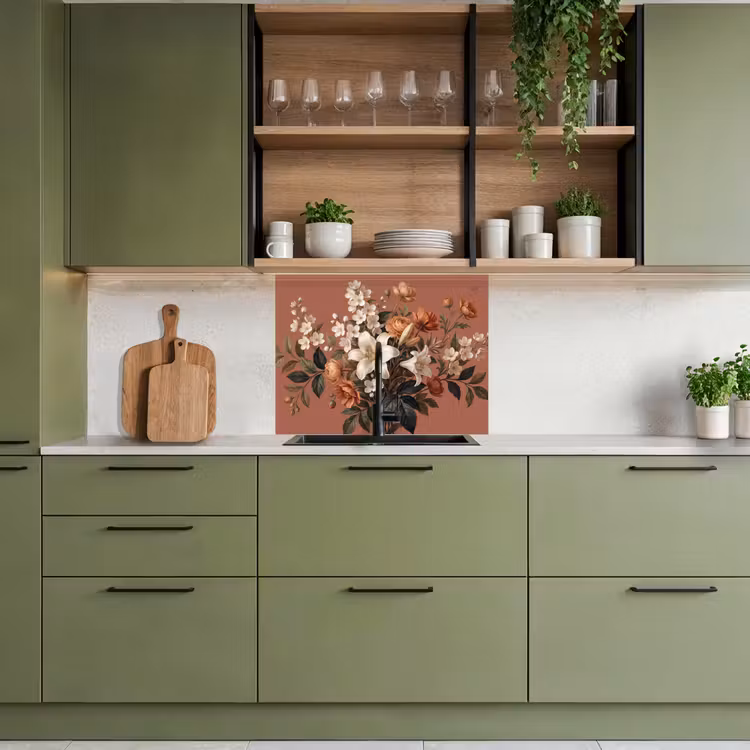 Revestimiento cocina - Bouquet - Retro - Colorido — 7