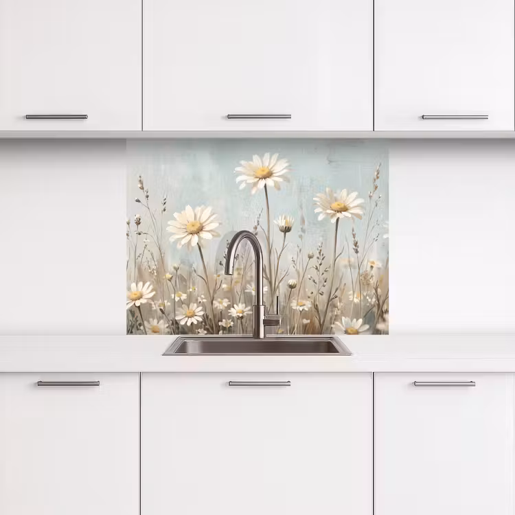 Revestimiento cocina - Daisy - Ilustración - Blanco — 3