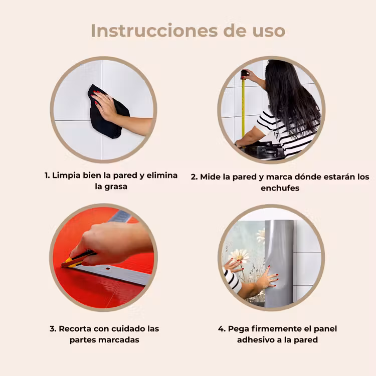 Revestimiento cocina - Daisy - Ilustración - Blanco — 8