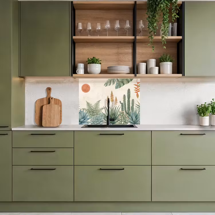 Revestimiento cocina - Desierto - Plantas - Verde — 7