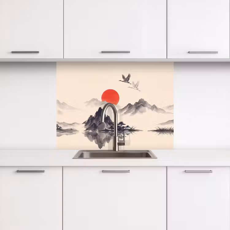 Revestimiento cocina - Oriental - Grúas - Paisaje — 3