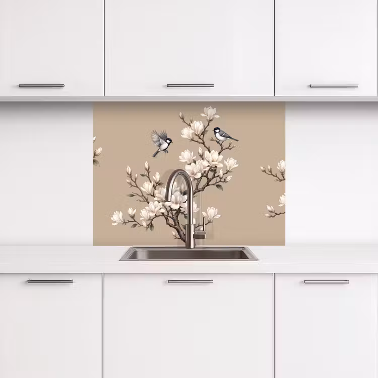 Revestimiento cocina - Oriental - Pájaros - Beige — 3