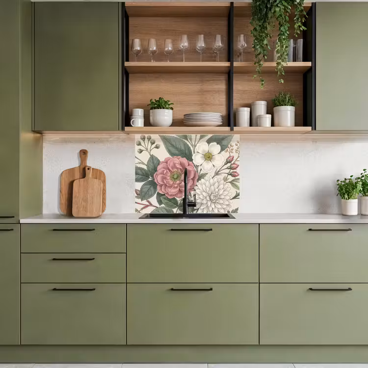 Revestimiento cocina - Romántico - Diseño - Colorido — 7