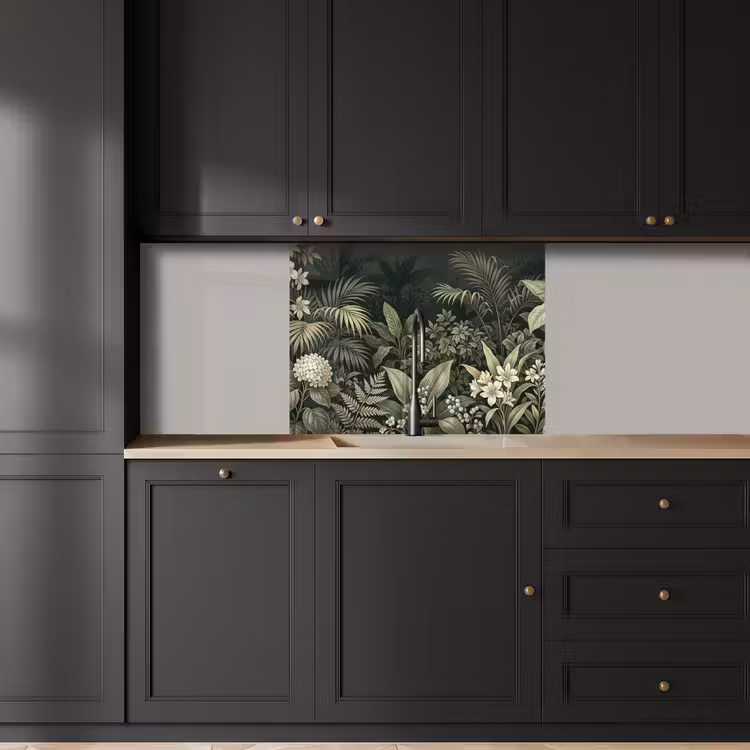 Revestimiento cocina - Selva - Hojas - Botánico - Verde — 5
