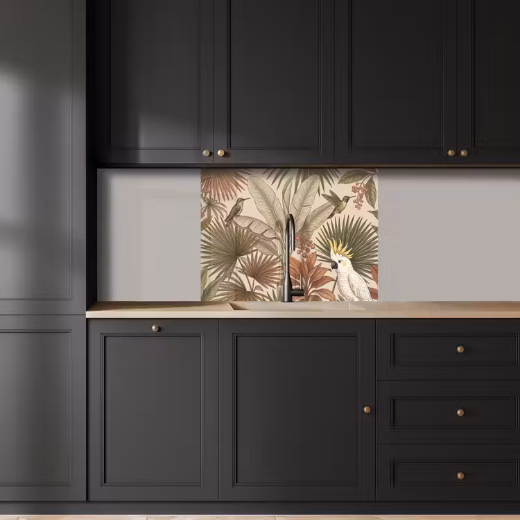 Revestimiento cocina - Tropical - Pájaros - Beige — 5